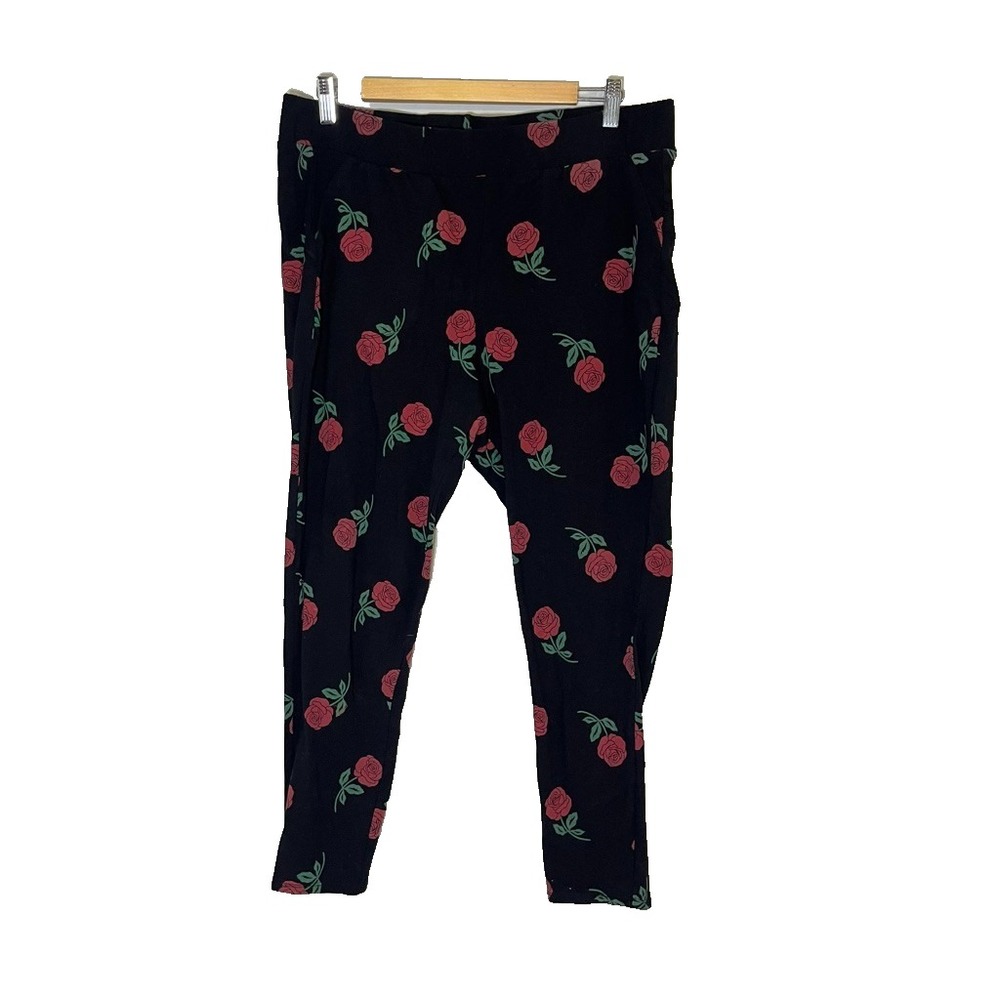 Torrid Floral Legging 3X Boho Indie Festival Summer Chic Rose Romantic Artsy